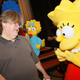 Matt Groening is the one wearing glasses